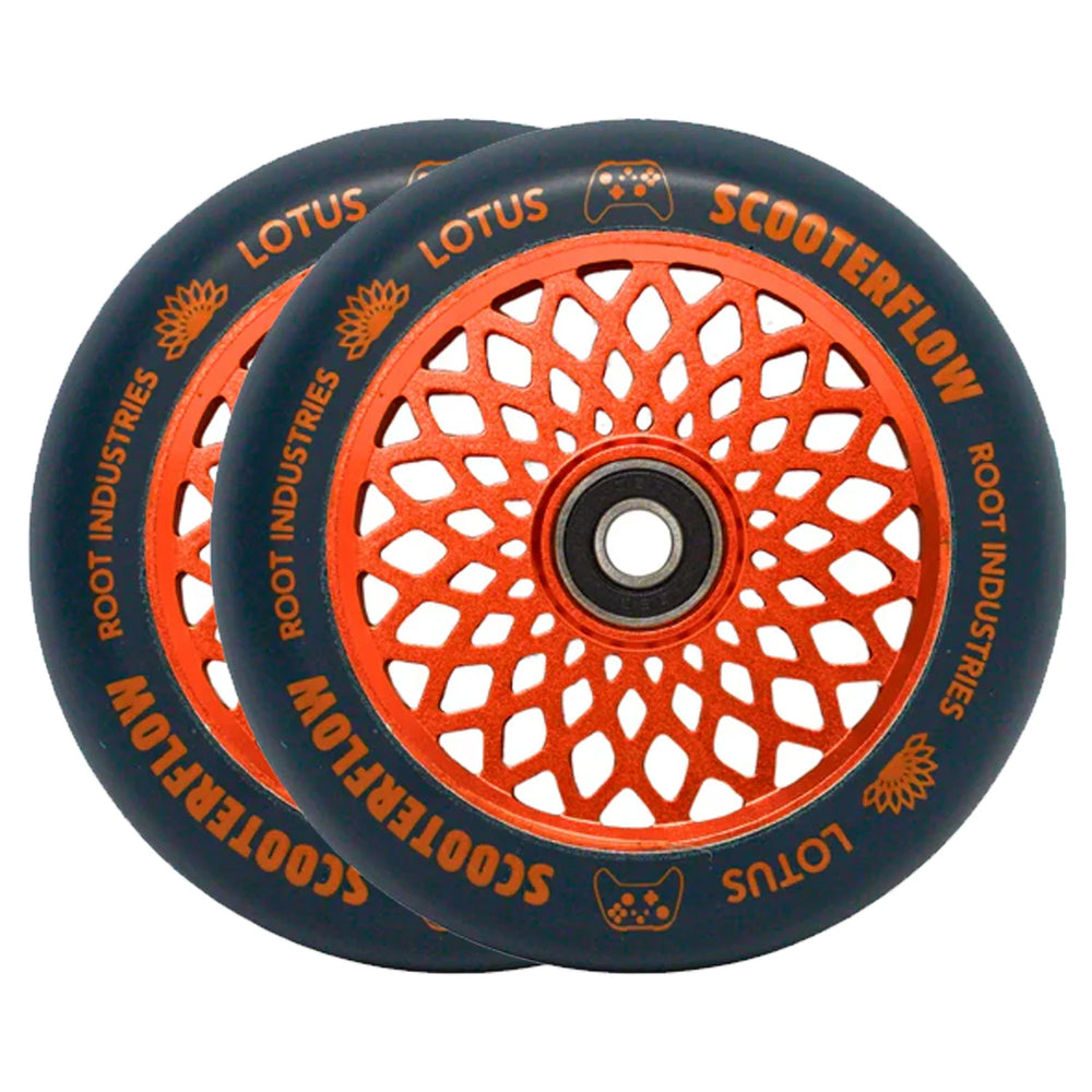 Root Industries Lotus Wheels x ScooterFlow - Blue/Orange