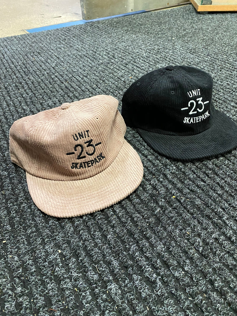 Unit 23 Skatepark Cord Embroidered Skip Cap