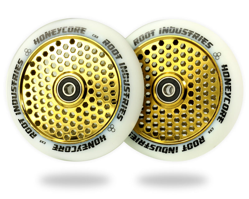 Root Industries Honeycore Wheels 110mm - White/Gold