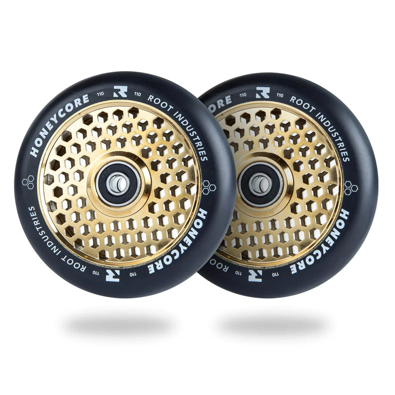 Root Industries Honeycore Wheels 110mm - Black/Gold