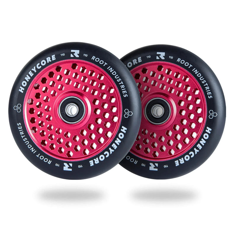 Root Industries Honeycore Wheels 110mm - Black/Red