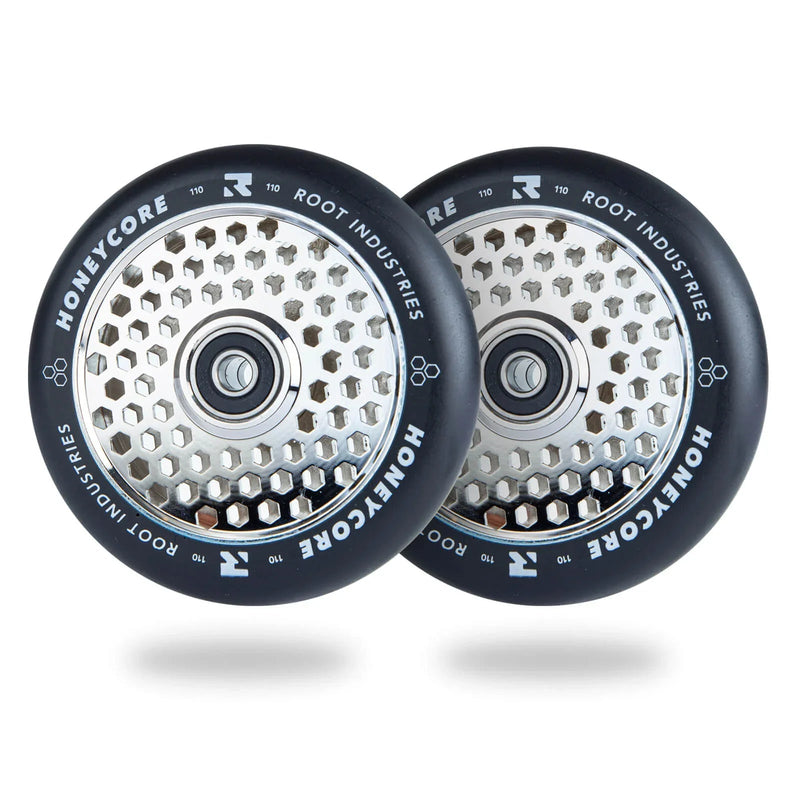 Root Industries Honeycore Wheels 110mm - Black/Mirror