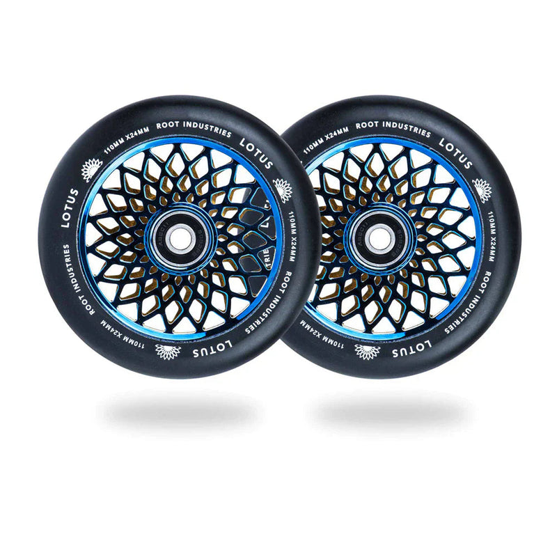 Root Industries Lotus Wheels 110mm - Black/Blueray