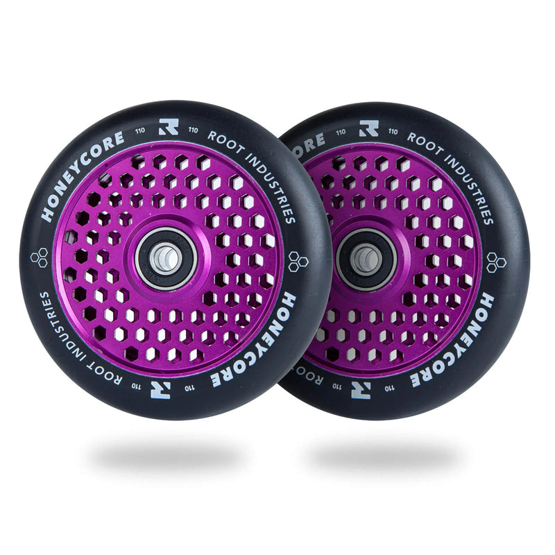 Root Industries Honeycore Wheels 110mm - Black/Purple